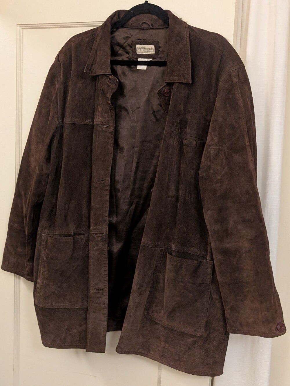 Coldwater Creek Brown Suede Chore Jacket